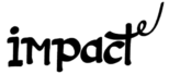 A logo with the word impact and an e exponent